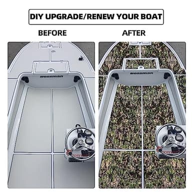 FOCEAN Boat Flooring EVA Foam Boat Decking Camo Marine Flooring Self-Adhesive Marine Mat for Motorboat RV Yacht Kayak, 94.5''x 23.6'', Forest Camo - Image 7