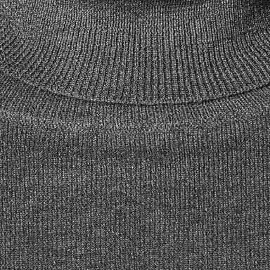 Amazon Essentials Women's Classic-Fit Lightweight Long-Sleeve Turtleneck Sweater (Available in Plus Size), Charcoal Heather, X-Large - Image 7