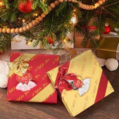 Lindt LINDOR Holiday Assorted Chocolate Candy Truffles Wrapped Gift Box, Assorted Chocolate Candy with Smooth, Melting Truffle Center, 10.1 oz. - Image 3