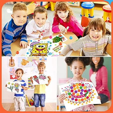 Dot Markers for Toddlers Kids Preschool, Bingo Daubers Washable Art Markers 8 Colors, Toddlers Arts and Crafts Supplies, Kids Painting Drawing Coloring Supplies, Dot Paint Craft Kit Preschool Learning - Image 5