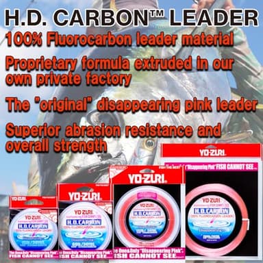 Yo-Zuri 30-Yard HD Fluorocarbon Leader Line, Pink, 300-Pound - Image 2