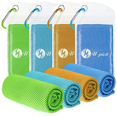 U-pick Cooling Towels (40"x12"), Cooling Towel for Neck and Face, Soft Breathable Chill Ice Towel, Stay Cool Sweat Rags for Gym, Yoga, Workout, Exercise, Sport, Beach, Camping, Cruise - Image 1