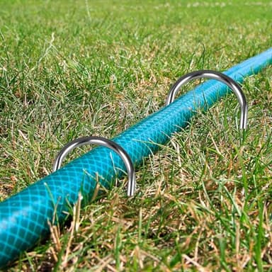 LOYUDEQIU Trampoline Stakes High Wind Ground Stakes, Heavy Duty Trampoline Anchors Tent Stakes, Galvanized Steel Wind Stakes Fence Stakes for Trampoline Fence (Silver 8pcs 10inch) - Image 6