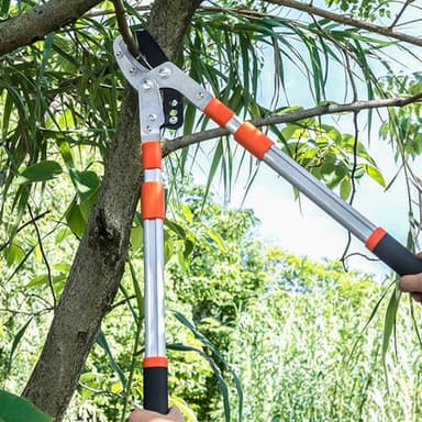LOOBMBNS 26-40" Extendable Anvil Loppers, Branch Cutter w/2 inch Cutting Capacity, Tree Trimmer w/Compound Action, Heavy Duty Telescopic Tree Pruner, Handle Adjustment, Chop Thick Branches Effortless - Image 6