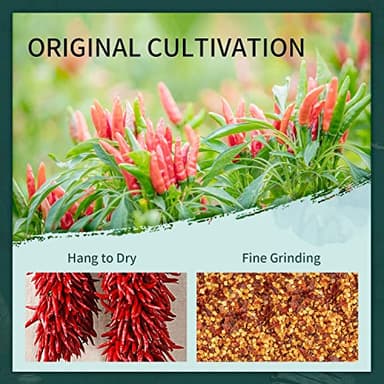 Soeos Chili Flakes, 7oz (198g), Medium Hot, Dried and Crushed Red Chili Pepper Flakes, Premium Chili Powder for Pizza, Chowder, Seafood, and Pasta - Image 5