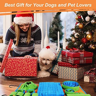 Vivifying Snuffle Mat for Dogs, Interactive Dog Puzzle Toy for Boredom and Mental Stimulation, Enrichment Feeding Game Sniff Mat Helps Slow Eating and Keep Busy - Image 7