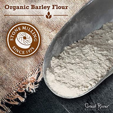 Great River Organic Milling Organic Barley Flour | Unbleached, Unbromated, Non-GMO, Kosher | High Fiber, Nutty Flavor Perfect for Breads, Pancakes, & More | 25 Lb - Image 6