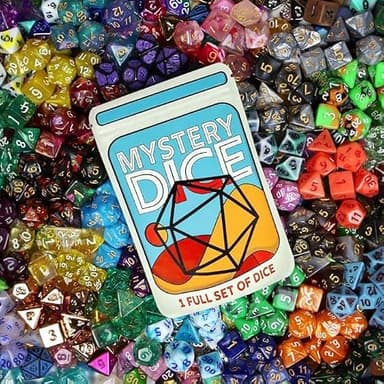 1985 Games Mystery Dice, DND Dice Set of 7 Polyhedral Dice, Wide Range of Patterns, Gaming Dice, Suitable for Role Playing, Table Games (Mystery Pack of 1) - Image 2