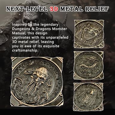 Haxtec Spinner Dice 7-in-1 Metal DND Dice Set Unique Dice Spinner Goblins Metal D&D Die for Dungeons and Dragons DND Gifts - Image 7