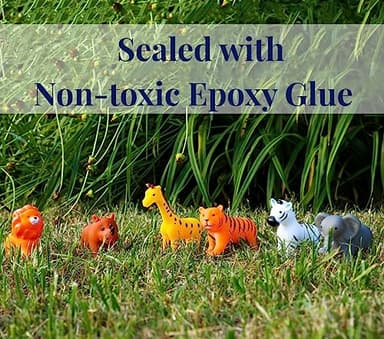 XY-WQ Bath Toys No Hole, for Infants 6-12& Toddlers 1-3, No Hole Bathtub Toys (Animal, 6 Pcs with Mesh Bag) - Image 6