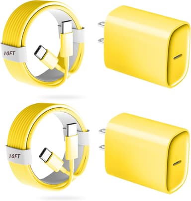 Phone 17 16 15 Pro Charger Fast Charging, 20W USB C Fast Charger Block with 10FT Long Type C Chargers Fast Charging Cable Cord for Phone 17/17 Pro/17 Pro Max/Air/16 Pro Max/16 Pro/15Pro Max/Pro, S24 - Image 2