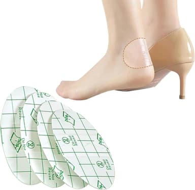 100Pcs Zealburstj Self Adhesive Invisible Heel Anti-Wear Sticker, Heels Stickers Transparent Thin for High Heels, Waterproof Anti Wear Foot Care Heel Protection Pad - Image 2