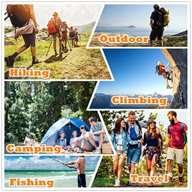 Jessie Kidden Mens Outdoor Casual Expandable Waist Lightweight Water Resistant Quick Dry Fishing Hiking Shorts (6222-Grey, 42) - Image 5