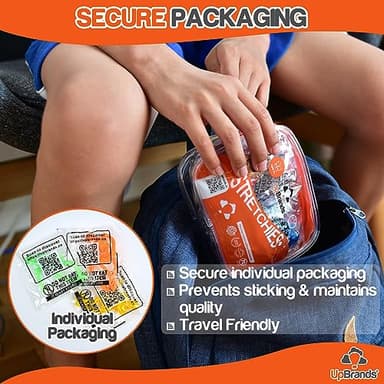 UpBrands Halloween Party Favors - 48 Stretchy Skeleton Toys – Non-Candy Goodie Bag Stuffers, Scary Mini Skeleton for Kids Ages 3+, Trick-or-Treat Supplies - Image 3