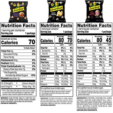 Smartfood Popcorn, Variety Pack, 0.5 Ounce (Pack of 40) - Image 3