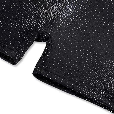 HOZIY Gymnastics Leotards for Girls Size 7-8 Black Colorful Feather Biketards Kids Apparel - Image 5