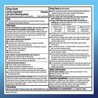 Amazon Basic Care Coated Nicotine Polacrilex Gum 4 mg, Ice Mint Flavor, Stop Smoking Aid, 160 Count - Image 5