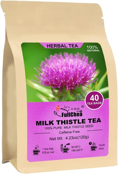 FullChea - Milk Thistle Tea Bags, 40 Teabags, 3g/Bag - Natural Milk Thistle Seed - Image 2