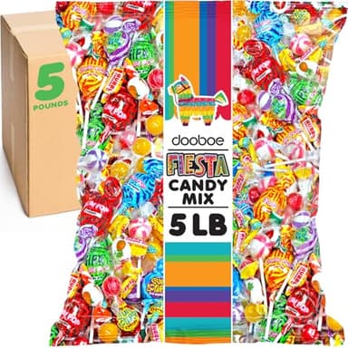 Pinata Candy - 5 Pounds 2.26 KG - Parade Candy Assortment - Individually Wrapped Mix for Party Favors - Bulk Variety Bag for Pinata Stuffers - Kids Birthday, Carnival Candies - Image 1