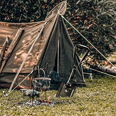 18'' Military Folding Camping Shovel, Offroad Survival High Carbon Steel Shovel (Olive) AugTouf by toolant - Image 6