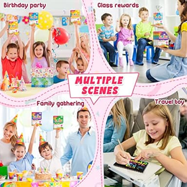 FEREDO KIDS Party Favors for Kids: 16 Pack Rainbow Scratch Art Notebook Back to School Students Classroom Gifts Bulk for Girls Boys Goodie Bags Stuffers, Return Gifts for Birthday Party Favors Bulk - Image 7