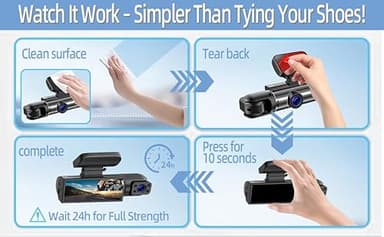 6Pcs Heavy Duty Dash Cam Mounting Tape - Ultra Heat Resistant Double-Sided Adhesive Pads for Windshield, Dashboard, GPS & Camera Holders | 60% Stronger Than Foam Tapes, Weatherproof & Customizable - Image 6