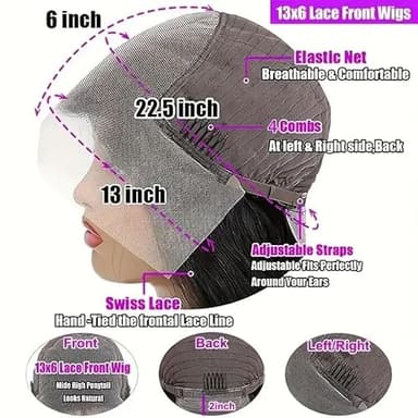 soHygge 30 Inch Deep Wave Lace Front Wigs Human Hair 13x6 HD Lace Front Wigs Human Hair Pre Plucked Deep Curly Wig 200% Density Frontal Glueless Wigs Human Hair for Women - Image 5