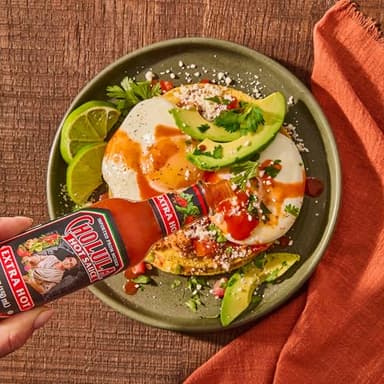 Cholula Hot Sauce, Extra Hot, Product of Mexico, Blend of Arbol & Piquin Peppers for Bringing Extra Hot Heat to Tacos, Eggs, Pizza and More, 5 fl oz - Image 8