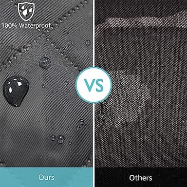 Dog Car Seat Cover for Back Seat | Mesh Window & Safety Belt | 100% Waterproof Dog Hammock for Safe Travel with Side Door Protectors | Non-Slip, Scratchproof Pet Rear Seat Cover for Car, SUV,Truck - Image 7