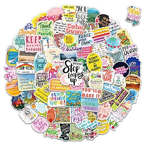 150Pcs Motivational Stickers for Kids Teens Students Teachers Planners Inspirational Quote Stickers Waterproof Vinyl Sticker for Water Bottles Laptop Scrapbook Journal - Image 1