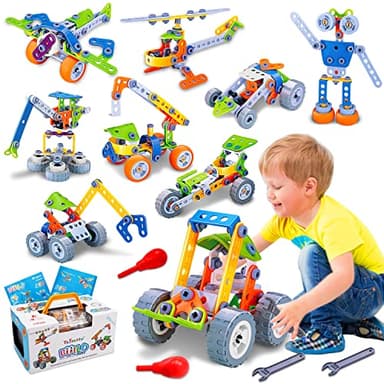 10 in 1 STEM Toys for 4 5 6 7 8+ Year Old Boy Girl Birthday Gifts Building Toys for Kids Ages 4-8 5-7 6-8 Preschool Educational Stem Activities for Boys 3-5 4-6 8-10 Creative Games Christmas Idea Gift - Image 7