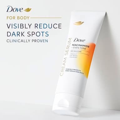 Dove Body Cream Serum Niacinamide + Even Tone for Dark Spots and Uneven Tone with Vitamin C, Pro-Retinol and Shea Butter Lotion, 8 oz - Image 6