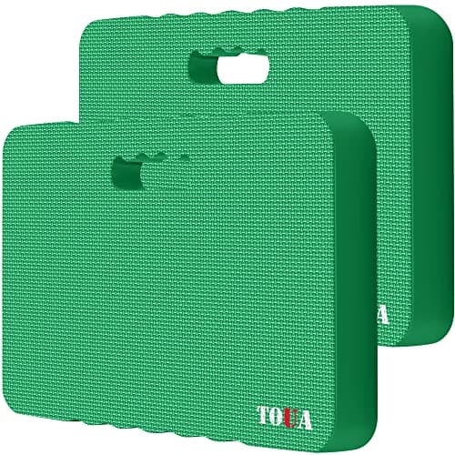 Kneeling Pad Thick Extra Large High Density Foam Comfort for Work Gardening Yoga Exercise Garden Knee 2 Pack Green - Image 1