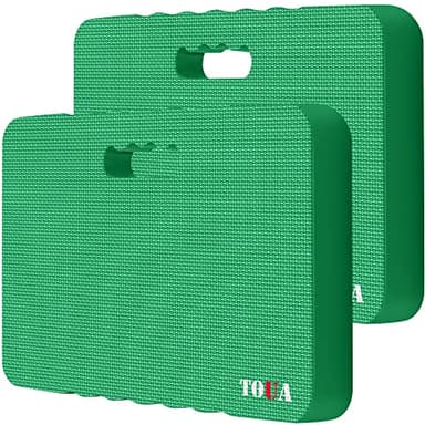 Kneeling Pad Thick Extra Large High Density Foam Comfort for Work Gardening Yoga Exercise Garden Knee 2 Pack Green - Image 1