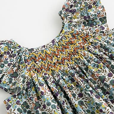 Simplee kids Baby Girls Summer Casual Dresses Toddler Floral Print Sundress Princess Dress for 2T - Image 3