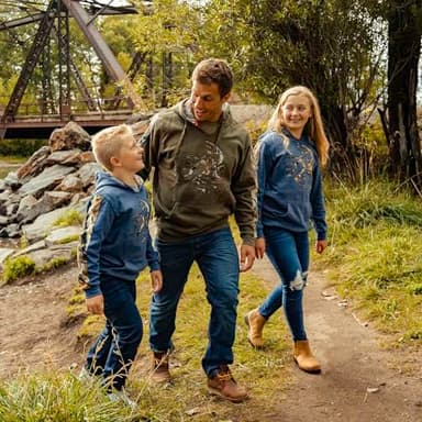 Legendary Whitetails Men's Big & Tall Camo Outfitter Hoodie, Army, 3X-Large Tall,Dark Green - Image 6