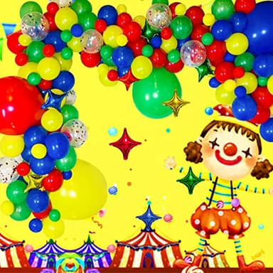 Red Blue Green Yellow Balloons 100 Pack 12 Inch Matte Blue Yellow Red Green Latex Balloon for Carnival Circus Balloon arch Kids Birthday Baby Shower Party Decorations - Image 8