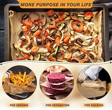 Unbleached 15 x 200 ft Parchment Baking Paper Roll - 250 Sq.Ft for Baking, Cooking, Grilling, Air Fryer and Steaming - Image 7