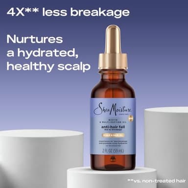 SheaMoisture Scalp & Hair Oil Anti-Hair Fall for Healthy Looking Hair and Moisturized Scalp, with Biotin & Multi-Peptide ScalpBoost Technology, 2 oz - Image 3