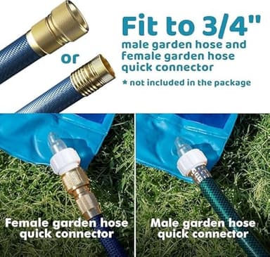 31.5FT Slip Water Slide, Extra Long Slip Lawn Water Slides for Kids Adults Backyard with 2 Inflatable Bodyboards and Sprinkler, Summer Outdoor Water Toys - Image 6