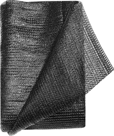 e.share Shade Cloth, 40%-50% Sunblock UV Protection, 10 FT X 20 FT can Custom Size Sun Mesh Net for Garden Plant Cover, Flowers and Greenhouse, Black - Image 1