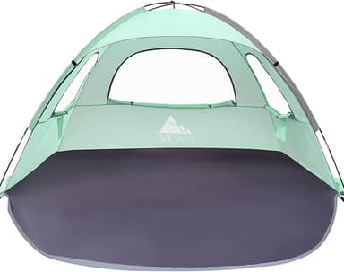 NXONE Beach Tent Sun Shelter with UPF 50+ UV Protection, Lightweight Easy Setup Portable Beach Canopy for Family, Windproof & Waterproof, Large Space for Beach, Camping & Outdoor, 3/4/6 Person - Image 1