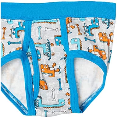 Hanes Toddler Boys' Briefs Pack, Dinosaur Printed Cotton Underwear, Assorted, 4T,10-Pack - Image 3