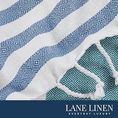 LANE LINEN Beach Towels for Women - 2 Pack Large Beach Towels Oversized, Pre-Washed, Sand Free Towel, Quick Dry, Lightweight and Soft Bath Towel, 39"x71" - Old Glory Teal - Image 5