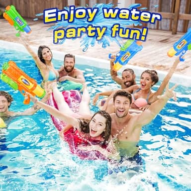 Super Water Gun for Kids Adults: 1200cc Super Water Gun Soaker 2 Pack Squirt Blasters with Impressive Range - Ideal Toys for Boys Girls Summer Outdoor Swimming Pool Beach Sand Water Fighting Fun - Image 7