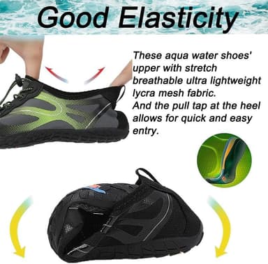 LIZRHA Water Shoes for Men and Women Quick Dry Aqua Swim Barefoot Shoes for Outdoor Fishing Beach Pool Boat Surfing Walking Water Park and Yoqa Activities - Image 7