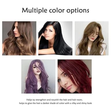 THUIOP Hair Dye Shampoo, Brown Dye Shampoo, Hair Care Instant Dye, Natural Hair Color for Gray and White Coverage, Suitable for Women & Men (Dark brown) - Image 6