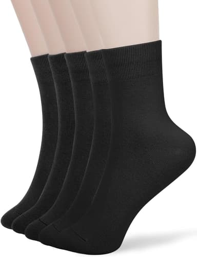 FGZ Women Thin Cotton Socks Soft Cozy Socks Cute Ankle Crew Socks 5 Pairs - Image 2