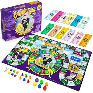 Rich Dad CASHFLOW Board Game, Educational Business & Finance Literacy Game, Ages 14 & Up - Financial Learning Games for Kids, Teens, Adults and Family - Image 1