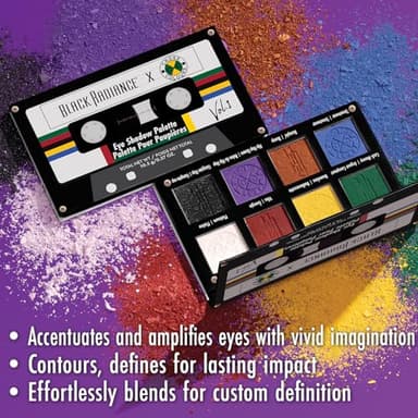 Black Radiance Cross Colours Eyeshadow Palette, Talc-Free, Highly Pigmented Matte, Metallic & Shimmer Shades, Smooth Blendable Formula, Paraben & Cruelty-Free - Volume 1 - Image 2